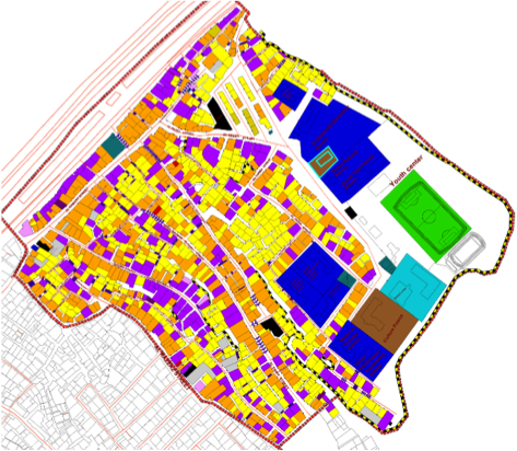 Consultative process were used to develop this land use map of a neighborhood in Manshiyet Nasser (source: GIZ).  Related participatory processes could be used to develop urban plans that serve the interests of all Cairenes (credit: GIZ))