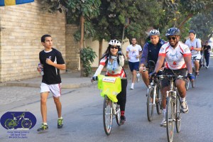 GBI with Cairo Runners in a “Critical Mass” type event (Mostafa Ahmed – GBI Team)