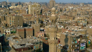 Imagine if the satellites that cover Cairo's rooftops were replaced with solar. Source: Wikicommons